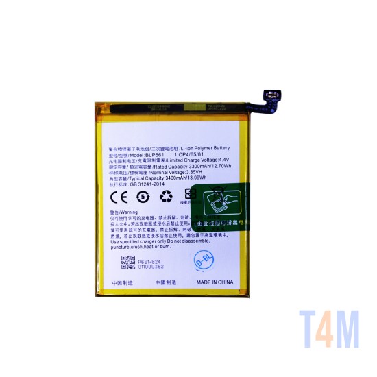 Bateria BLP661 para Oppo F7/A3 3400mAh 